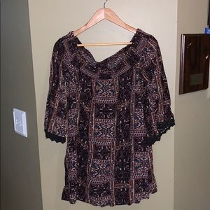 Blu Spero off the shoulder dress